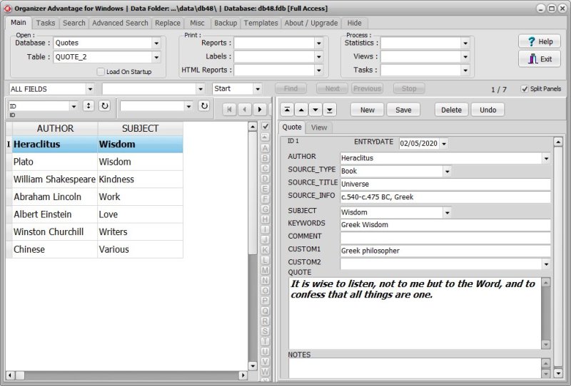 Quote Book Software for Windows PCs new template